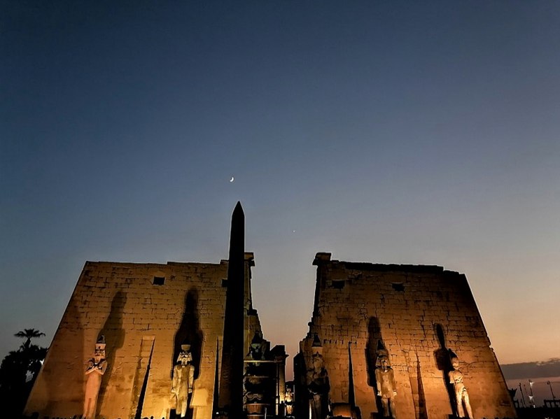 Hypostyle hall columns at Karnak Temple
